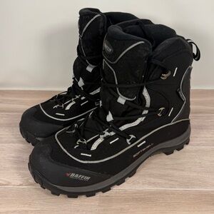 Men’s Baffin Snostorm Black Mid Lace Up Waterproof Softshell Winter Boots Size 8